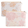 Gorgecraft 2Pcs 2 Colors Chinese Style Rectangle Cloth Zipper Pouches ABAG-GF0001-22-1