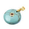 Synthetic Turquoise Pendants GG-CBA260E-03G-13-2