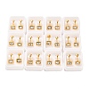 Square Crystal Rhinestone Ear Fake Plugs EJEW-H105-21G-A-1