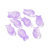 Transparent Spray Painted Glass Beads GLAA-I050-10B-1