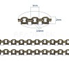 Brass Cable Chains CHC-X0001-02AB-FF-6