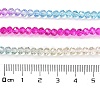 Transparent Painted Glass Beads Strands DGLA-A034-T3mm-A14-3