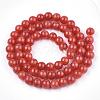 Natural Dyed Yellow Jade Gemstone Bead Strands G-R271-8mm-YXS16-2