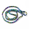 Electroplate Transparent Glass Beads Strands EGLA-H106-01A-FP01-2