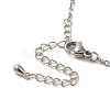 Brass Micro Pave Cubic Zirconia Pendant Necklaces for Women NJEW-A018-02-3