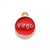 Alloy Enamel Pendants X-ENAM-S124-01B-07B-3