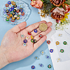 64Pcs Handmade Millefiori Glass Pendants PALLOY-HS00030-3