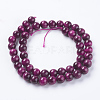 Natural Tiger Eye Beads Strands G-G544-8mm-02-2