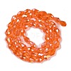 Transparent Electroplate Glass Beads Strands EGLA-N013-T6mm-B09-2