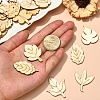 100Pcs Wooden Cabochons WOOD-CJ0001-39-5