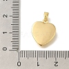 Brass Pave Natural White Shell Pendants KK-K388-78G-3