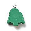 Christmas Opaque Resin Pendants X-RESI-G043-B03-3