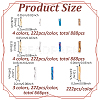 2092Pcs 12 Styles Glass Twisted Bugle Beads SEED-PH0002-49-2