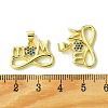 Mother's Day Brass Micro Pave Cubic Zirconia Pendants KK-H472-10G-05-3