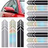 SUPERFINDINGS 12Sets 3 Colors Waterproof Reflective PET Car Stickers DIY-FH0003-54-1