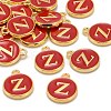 Golden Plated Alloy Enamel Charms X-ENAM-S118-03Z-4
