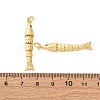 Rack Plating Brass Micro Pave Cubic Zirconia Pendants KK-M309-38J-G-3