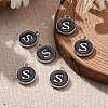 Platinum Plated Alloy Charms X-ENAM-S118-02S-P-5