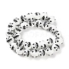 Halloween Themed Baking Paint Glass Beads Strands LAMP-L078-001A-1