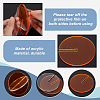 5pcs 5 Colors Acrylic Cup Mats AJEW-BC0003-27-4