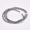 Electroplate Non-magnetic Synthetic Hematite Beads Strands G-J169A-3mm-02-2