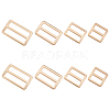 8Pcs 4 Styles Alloy Slider Buckles FIND-GF0007-01LG-1