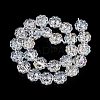 Transparent Electroplate Glass Beads Strands EGLA-N012-16-2