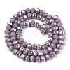 Electroplate Glass Beads Strands EGLA-A044-P6mm-B13-3