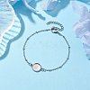 Tarnish Resistant 304 Stainless Steel Satellite Chain Bracelet Makings X-BJEW-JB10587-01-2