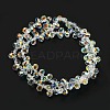Electroplate Transparent Glass Beads Strands EGLA-P052-01A-AB02-2