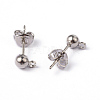 Brass Post Earring Findings EC593-2