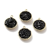 Natural Obsidian Chip Pendants KK-C242-05G-06-2