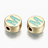 Alloy Enamel Beads ENAM-S122-029M-RS-2