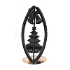 Iron Candle Holder for Christmas AJEW-B008-07R-2