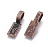 Tibetan Style Alloy Glue-on Flat Pad Bails LS-TIBE-4710-R-NR-2