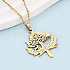 304 Stainless Steel Pendant Necklaces NJEW-T018-50G-1