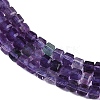 Natural Purple Fluorite Beads Strands G-P553-E02-02-4