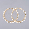 Beaded Hoop Earrings EJEW-JE03804-1
