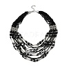Bohemia Style Glass Seed Bead Multi-strand Necklaces NJEW-H063-01P-05-2