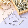 100Pcs 4 Size Iron Brooch Findings IFIN-YW0001-63-5
