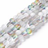 Synthetic Moonstone Beads Strands G-E573-01B-14-2