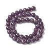 Natural Amethyst Beads Strands G-M445-8MM-01D-4