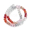 Electroplate Glass Beads Strands EGLA-D300-06-8mm-02-2