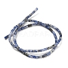 Natural Blue Spot Jasper Beads Strands G-P600-B05-01-3