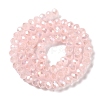 Baking Electroplate Glass Beads Strands DGLA-A039-J10mm-B14-2