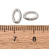Tarnish Resistant 304 Stainless Steel Open Jump Rings STAS-Q186-03-8x5mm-4