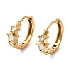 304 Stainless Steel Star Hoop Earrings EJEW-H172-02G-4
