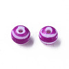 Opaque Striped Acrylic Beads MACR-S373-27A-02-2