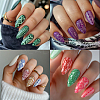 Stainless Steel DIY Nail Art Templates MRMJ-WH0092-058-7
