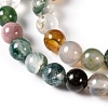 Round Natural Indian Agate Beads Strands G-S122-6mm-2
